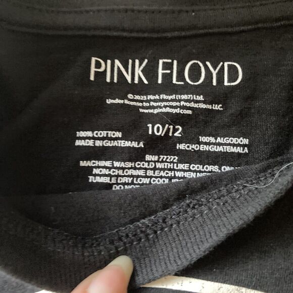 Pink Floyd Girls Graphic Tee Youth Kids Large SIZE 10/12 VTG STYLE T SHIRT - Picture 2 of 5